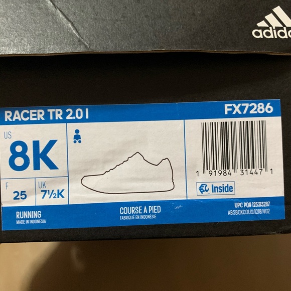 RACER TR 2.0 SHOES size 8 for toddlers - Picture 4 of 5